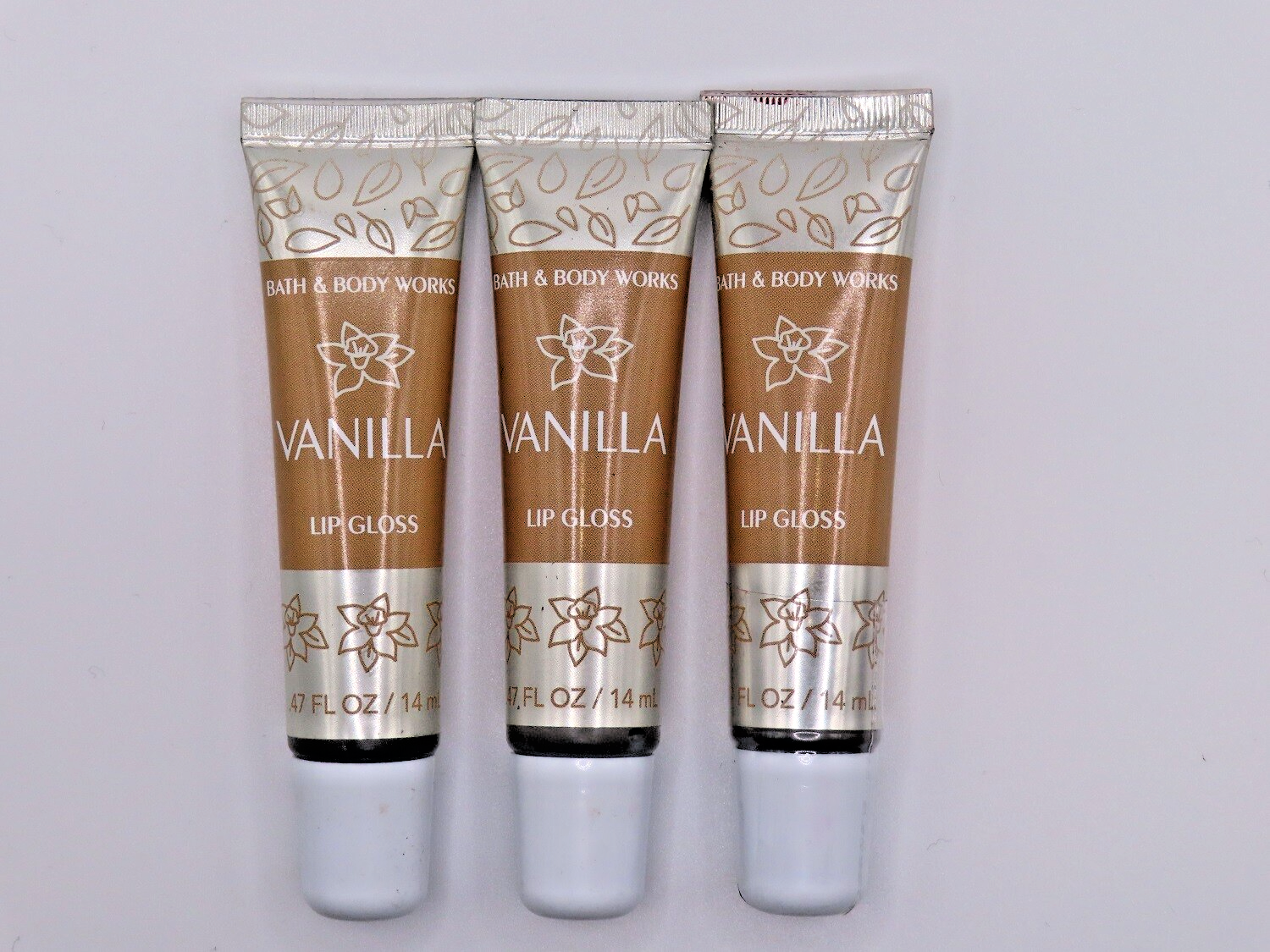 Bath & Body Works Lip Gloss Vanilla 0.47 Fl oz. Pack of 3 | eBay